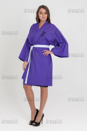 Пошив кимоно фиолетового цвета