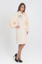 Халат кимоно кремового цвета